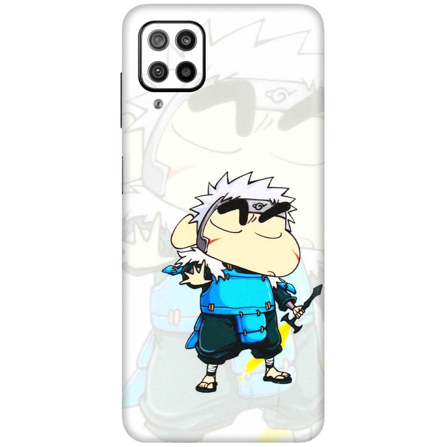 Samsung M/F/Note/Flip and C Phone Skins (All Models) - Angry Young Shinchan - 3D Embossed Finish (L-226) Samsung Galaxy F12