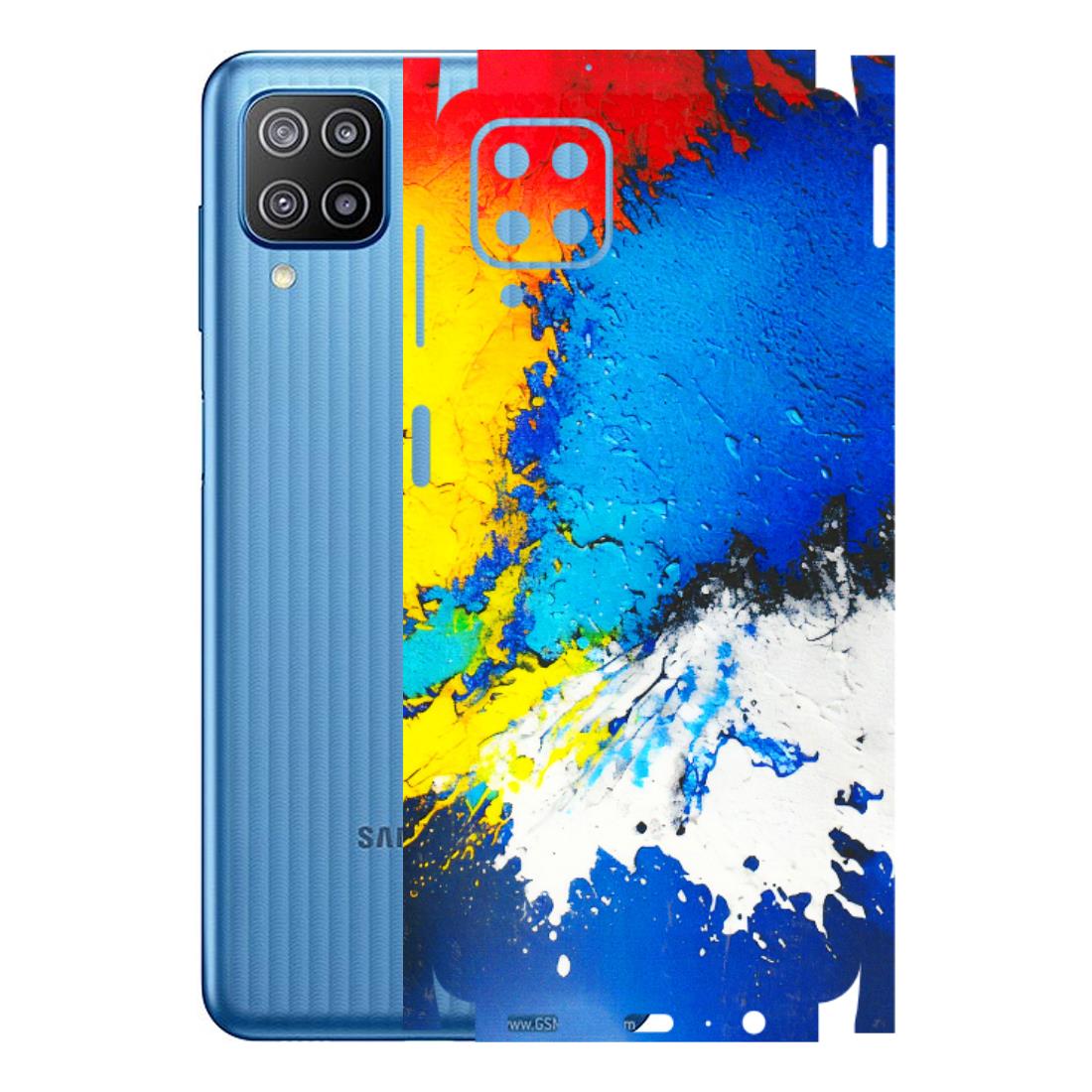 Samsung M/F/Note/Flip and C Phone Skins (All Models) - Acrylic Paint Spill - 3D Embossed Finish (L-229) Samsung Galaxy F12