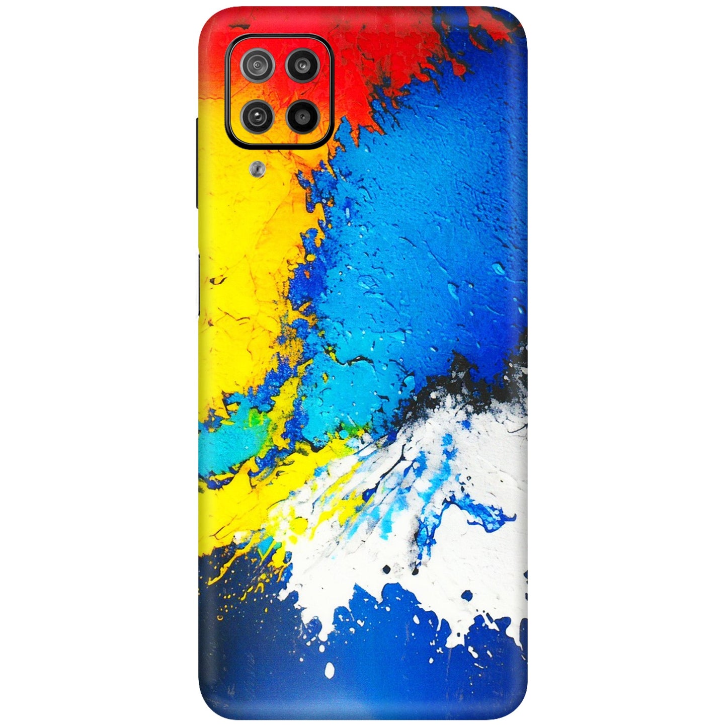 Samsung M/F/Note/Flip and C Phone Skins (All Models) - Acrylic Paint Spill - 3D Embossed Finish (L-229) Samsung Galaxy F12