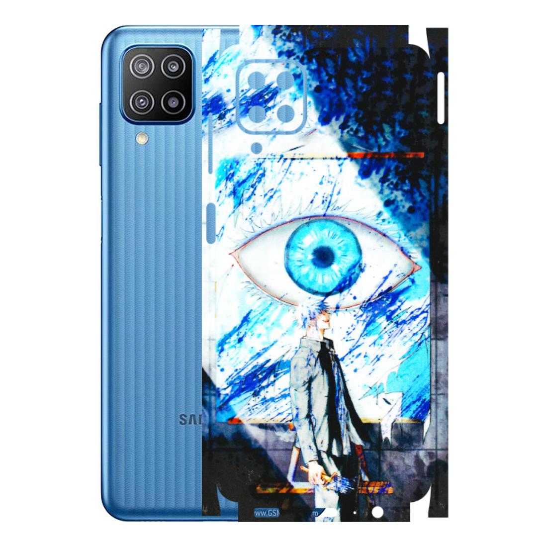 Samsung M/F/Note/Flip and C Phone Skins (All Models) - Gojo Satoru evil eye - 3D Embossed Finish (L-239) Samsung Galaxy F12