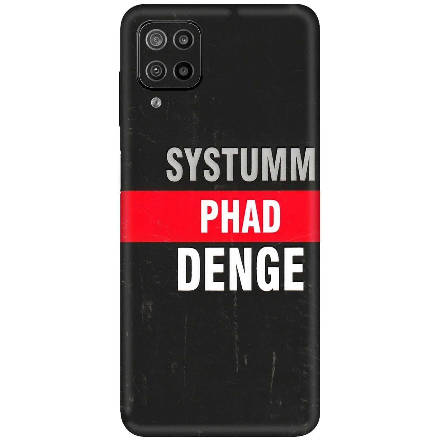 Samsung M/F/Note/Flip and C Phone Skins (All Models) - Systumm Phad Denge - 3D Embossed Finish (L-278) Samsung Galaxy F12