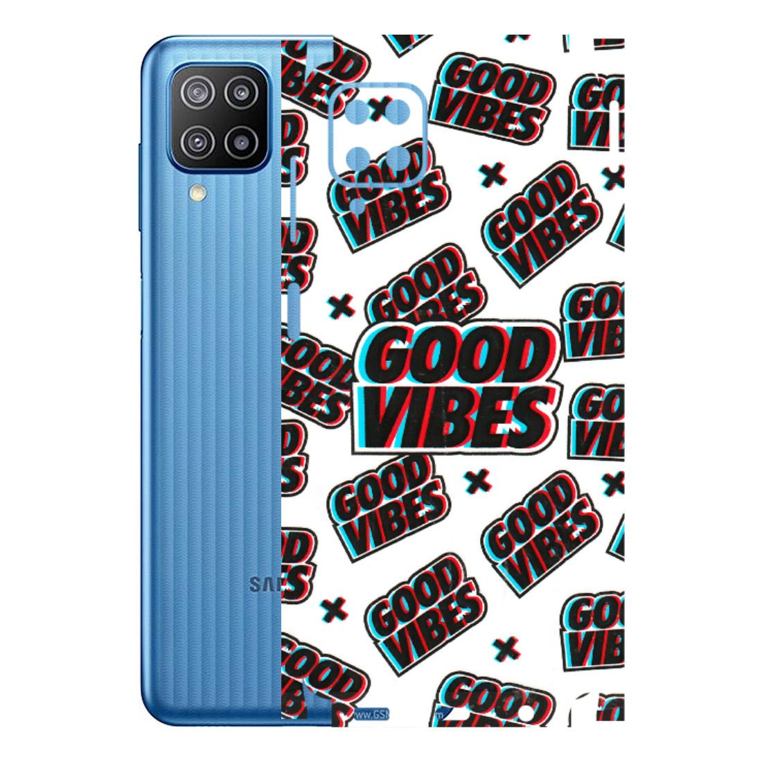 Samsung M/F/Note/Flip and C Phone Skins (All Models) - Good Vibes - 3D Embossed Finish (L-282) Samsung Galaxy F12