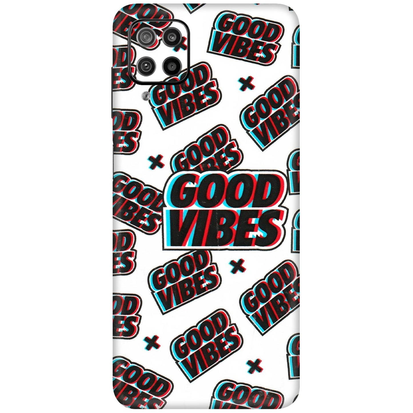 Samsung M/F/Note/Flip and C Phone Skins (All Models) - Good Vibes - 3D Embossed Finish (L-282) Samsung Galaxy F12