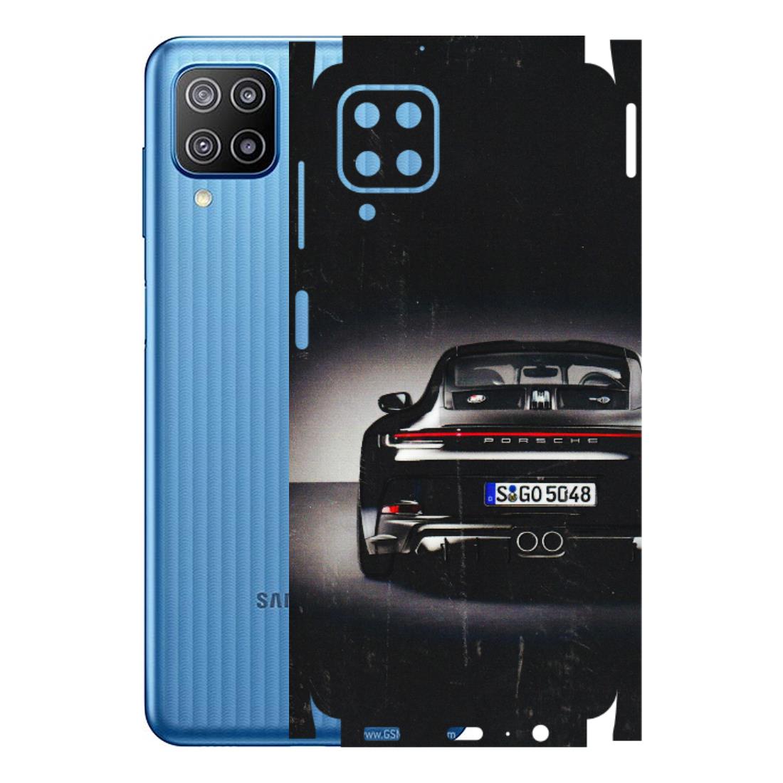 Samsung M/F/Note/Flip and C Phone Skins (All Models) - New Black Porsche GT3 - 3D Embossed Finish (L-327) Samsung Galaxy F12