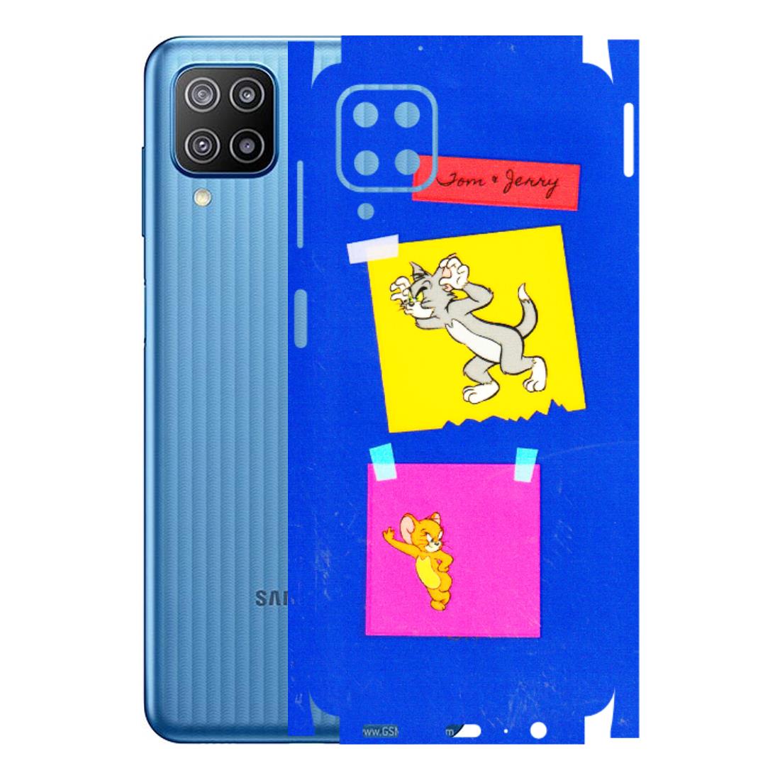 Samsung M/F/Note/Flip and C Phone Skins (All Models) - Tom N Jerry Sticky Notes - 3D Embossed Finish (L-88) Samsung Galaxy F12
