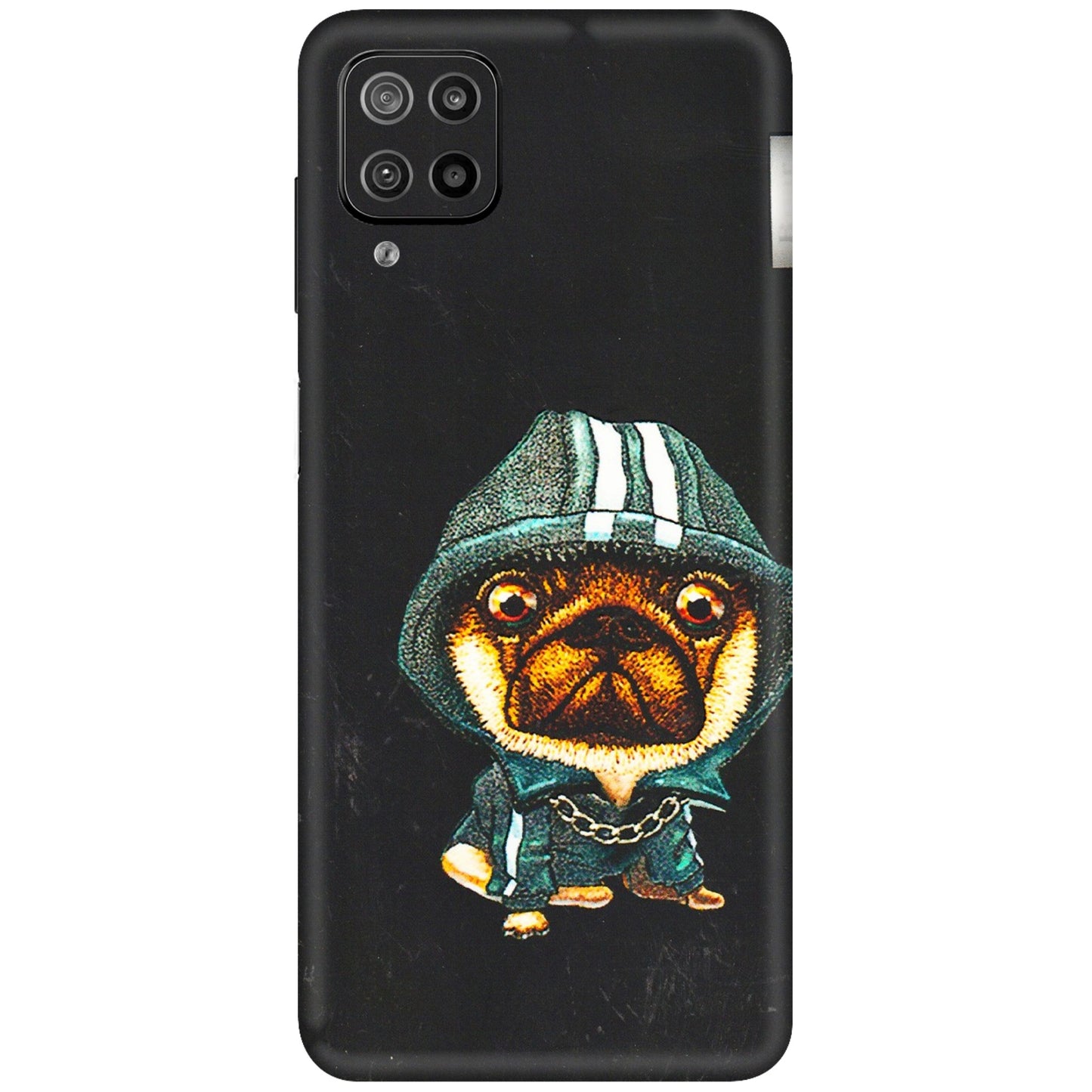 Samsung M/F/Note/Flip and C Phone Skins (All Models) - Puppy N Hoodie - 3D Embossed Finish (L-90) Samsung Galaxy F12