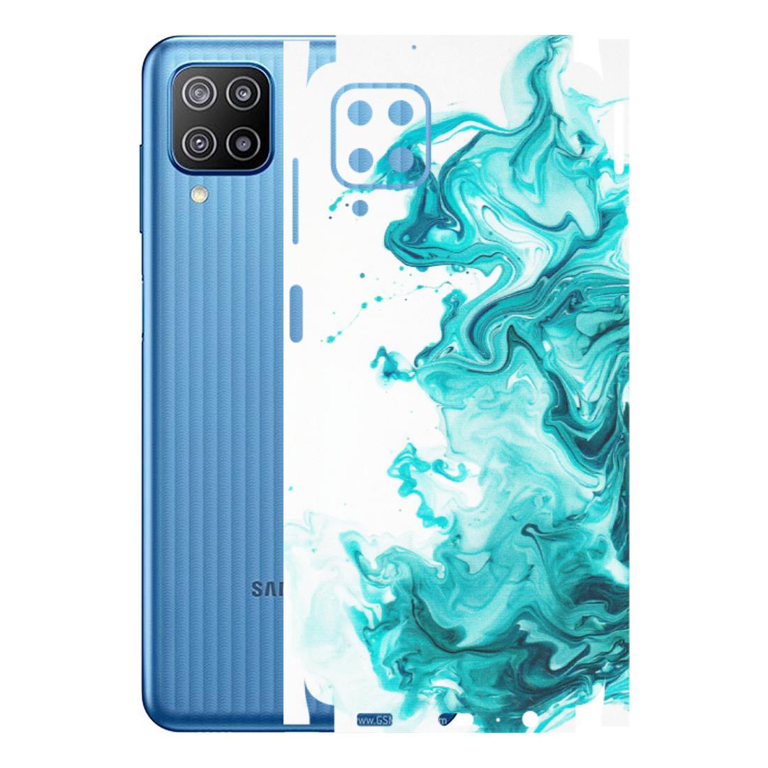 Samsung M/F/Note/Flip and C Phone Skins (All Models) - Sky Blue Abstract Colour - Matte Finish (M-146) Samsung Galaxy F12