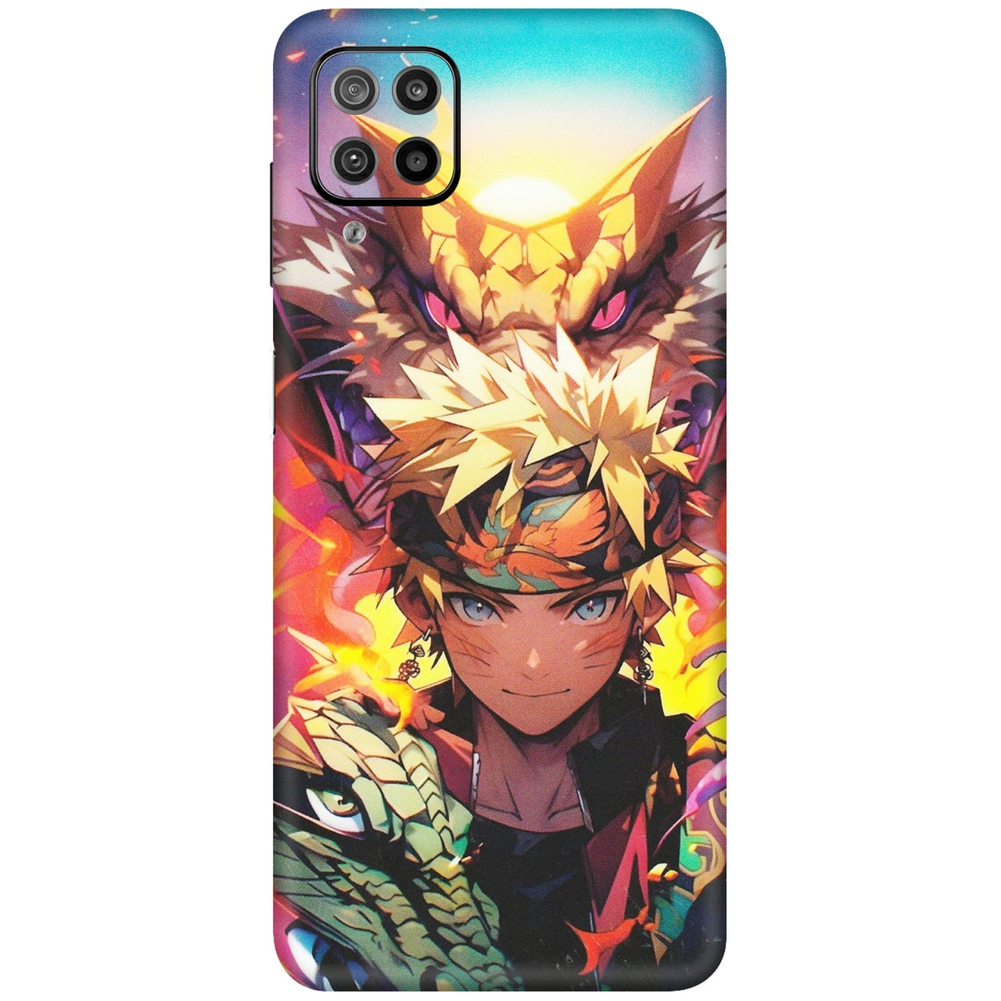 Samsung M/F/Note/Flip and C Phone Skins (All Models) - Angry Naruto Anime - Matte Finish (M-148) Samsung Galaxy F12