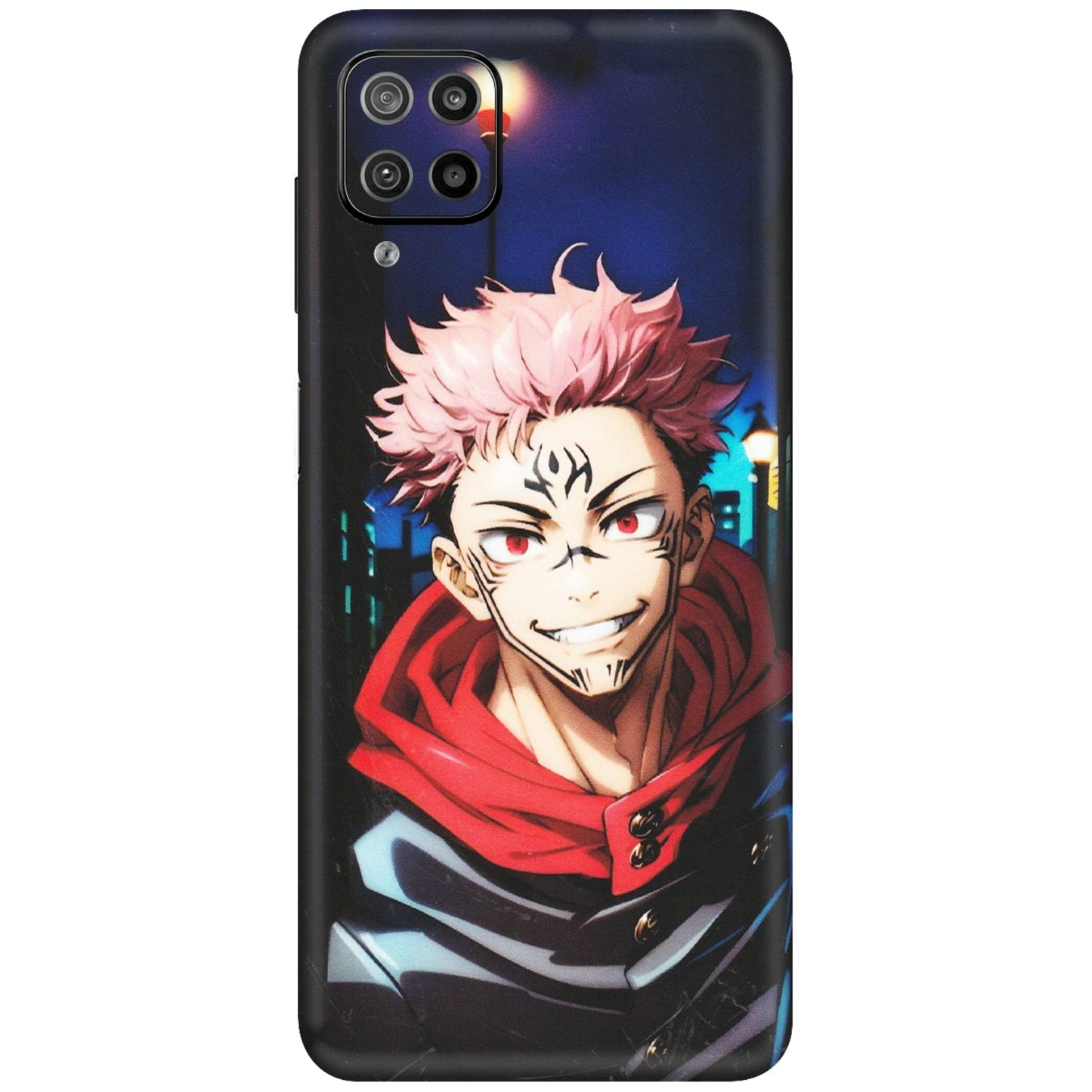 Samsung M/F/Note/Flip and C Phone Skins (All Models) - Yuji Itadori Funny Face Anime - Matte Finish (M-152) Samsung Galaxy F12