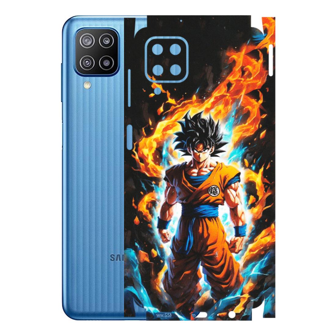 Samsung M/F/Note/Flip and C Phone Skins (All Models) - Goku Transformation Anime - Matte Finish (M-159) Samsung Galaxy F12