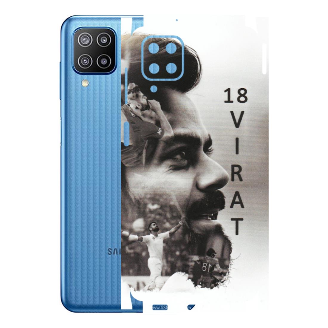 Samsung M/F/Note/Flip and C Phone Skins (All Models) - Virat Kohli Cricketer - Matte Finish (M-163) Samsung Galaxy F12