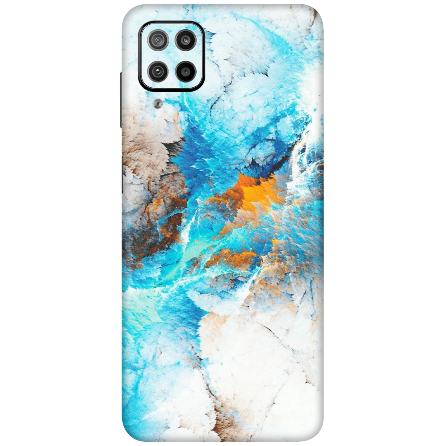 Samsung M/F/Note/Flip and C Phone Skins (All Models) - Blue Waves Abstract - Matte Finish (M-19) Samsung Galaxy F12