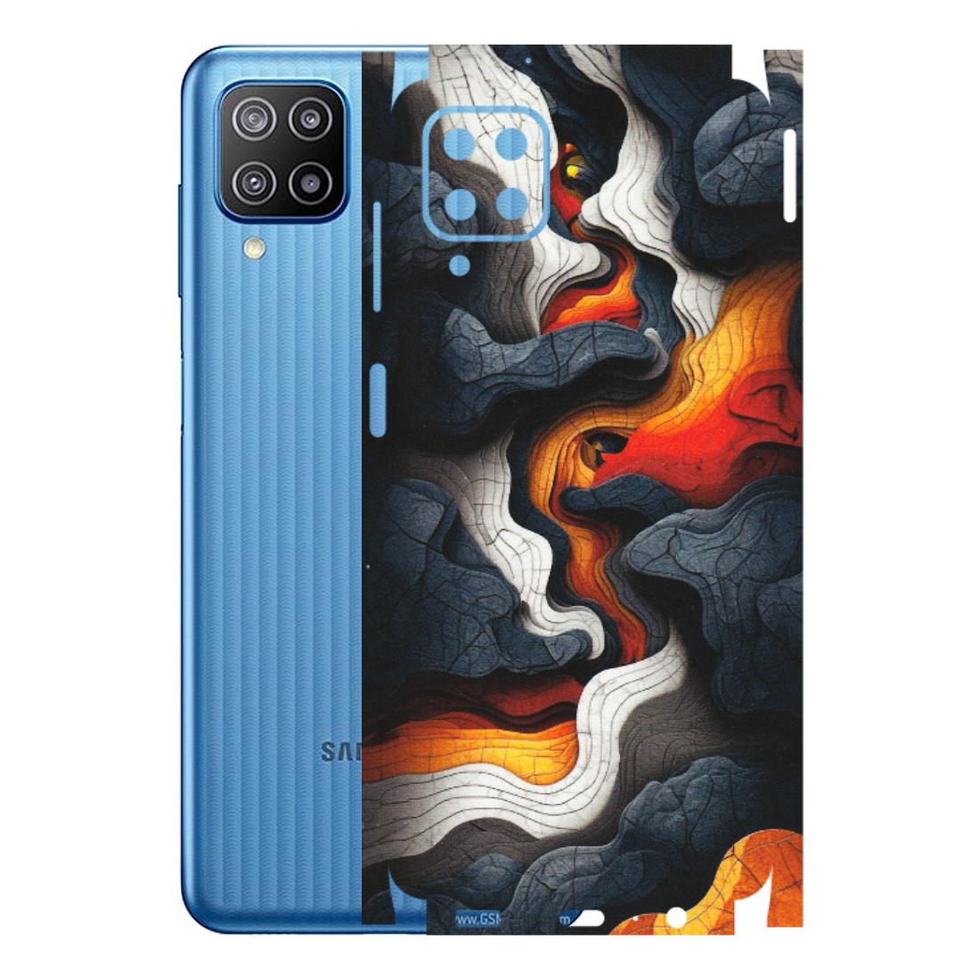 Samsung M/F/Note/Flip and C Phone Skins (All Models) - Abstract Volcanic Layers - Matte Finish (M-52) Samsung Galaxy F12