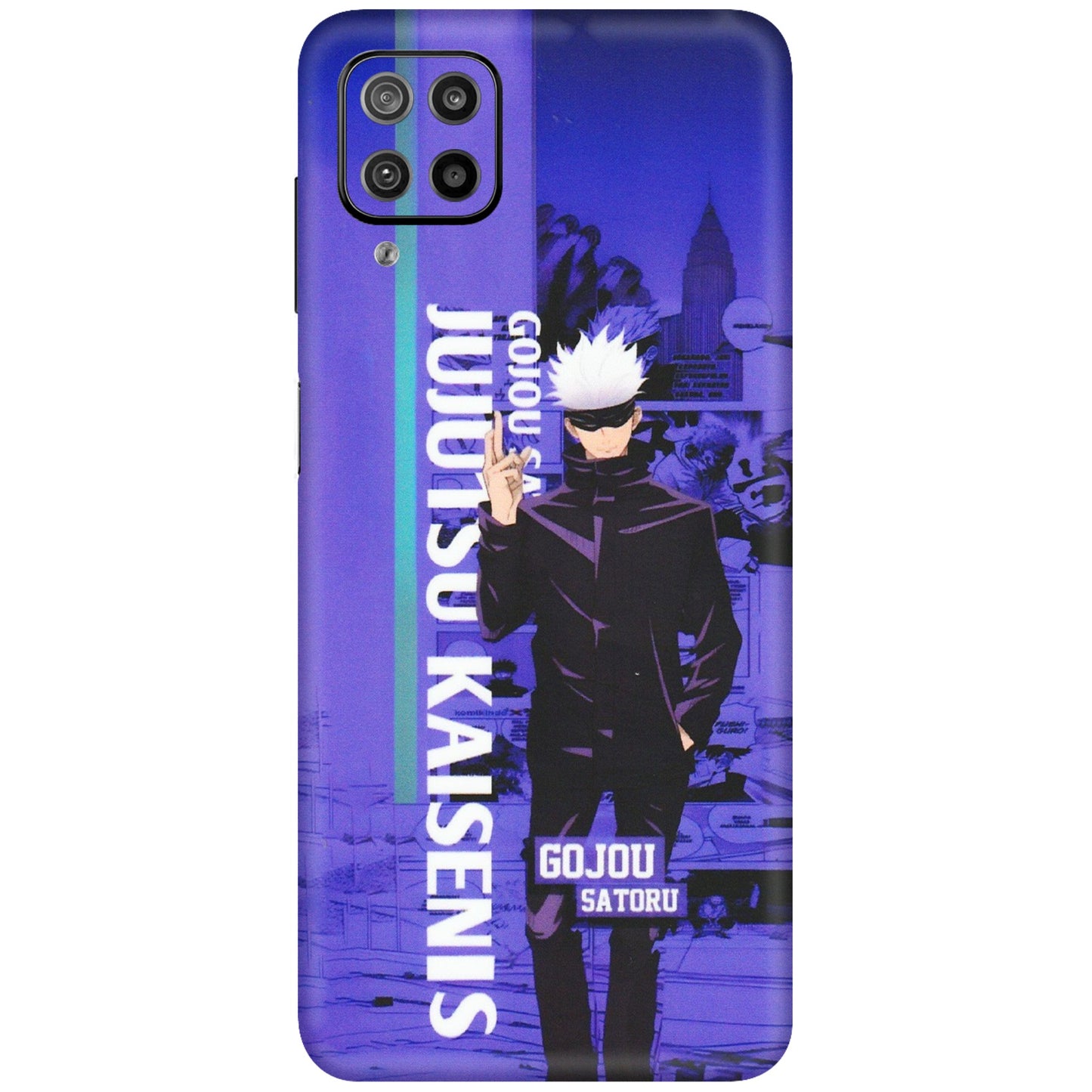 Samsung M/F/Note/Flip and C Phone Skins (All Models) - Jujutsu Kaisen Gojo - Matte Finish (M-05) Samsung Galaxy F12