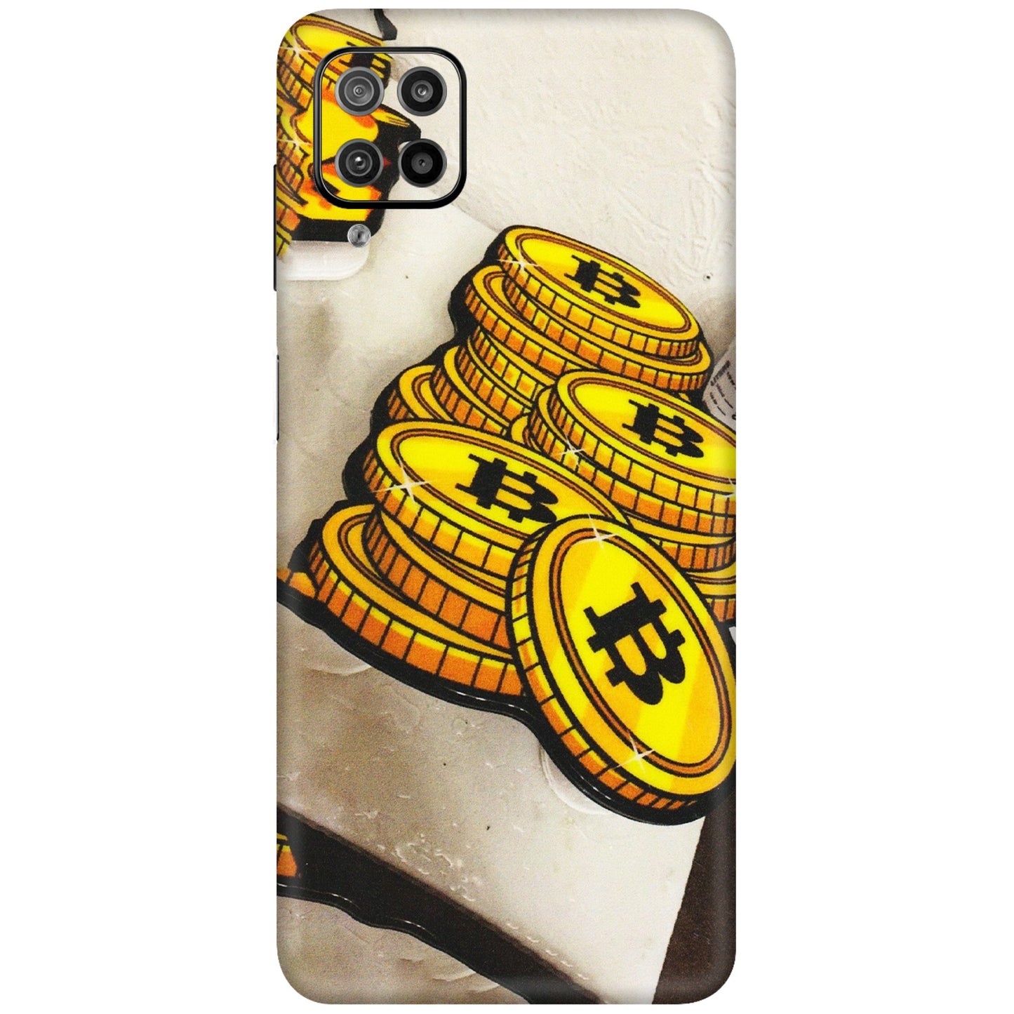 Samsung M/F/Note/Flip and C Phone Skins (All Models) - Billionaire Bitcoin Collection - Matte Finish (M-92) Samsung Galaxy F12