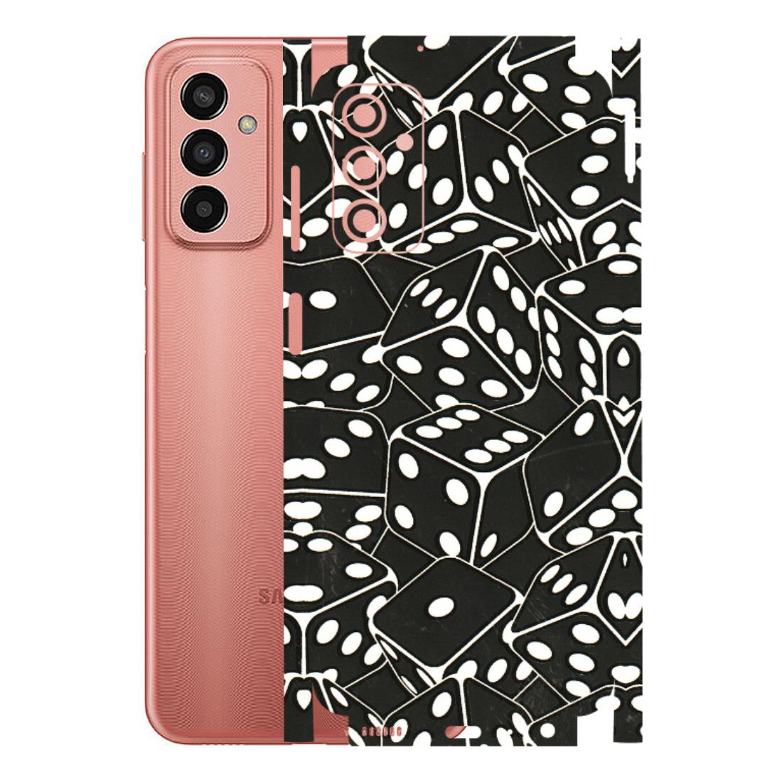 Samsung M/F/Note/Flip and C Phone Skins (All Models) - Big Black Dices - 3D Embossed Finish (L-106) Samsung Galaxy F13