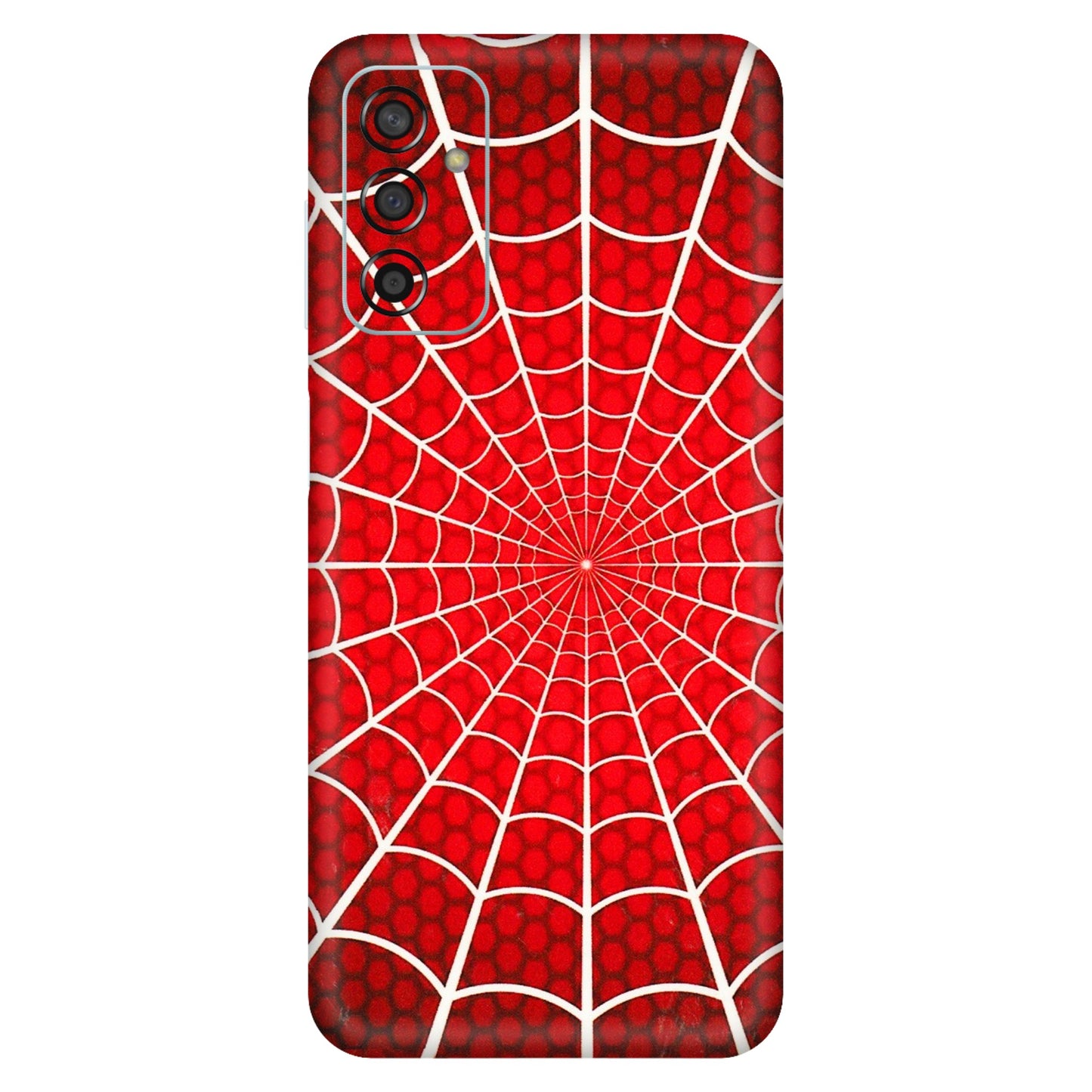 Samsung M/F/Note/Flip and C Phone Skins (All Models) - Classic Spidey Web - 3D Embossed Finish (L-115) Samsung Galaxy F13