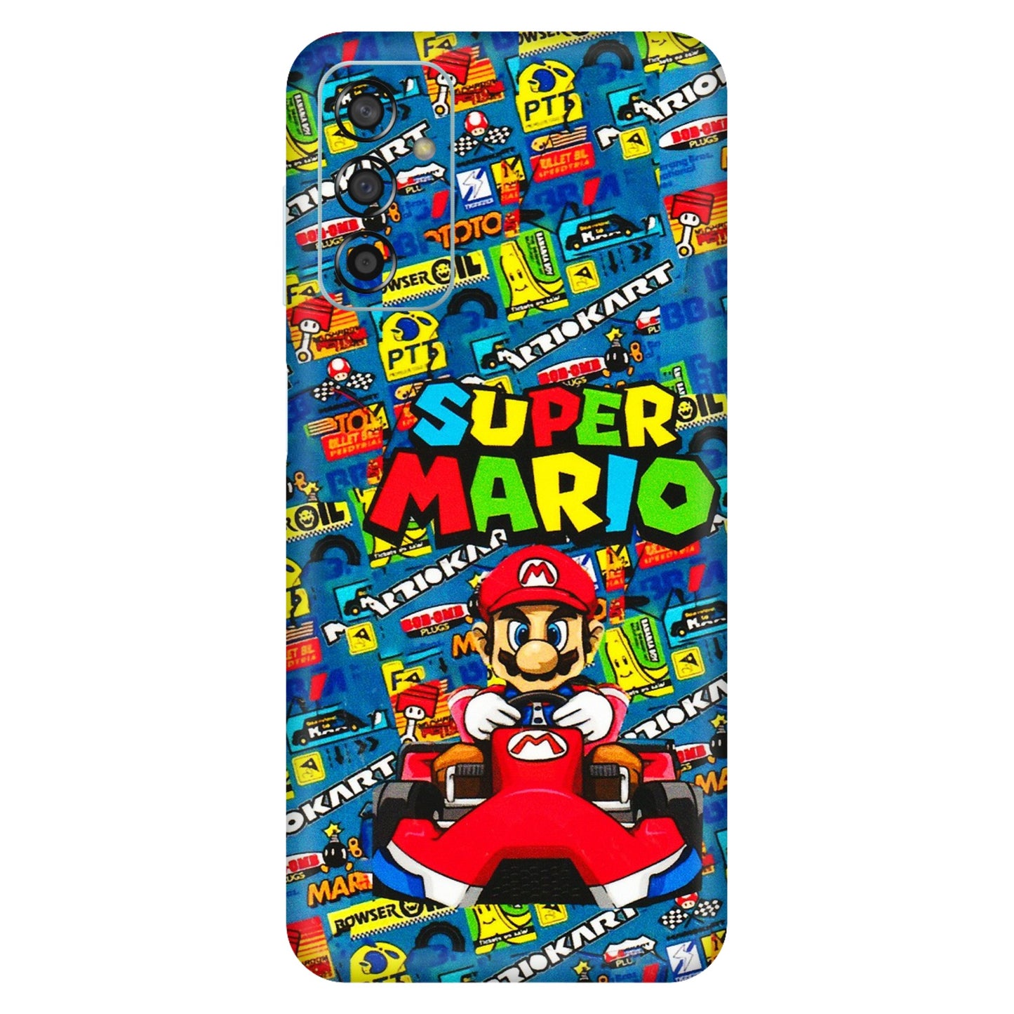 Samsung M/F/Note/Flip and C Phone Skins (All Models) - Super Mario Kart - 3D Embossed Finish (L-140) Samsung Galaxy F13