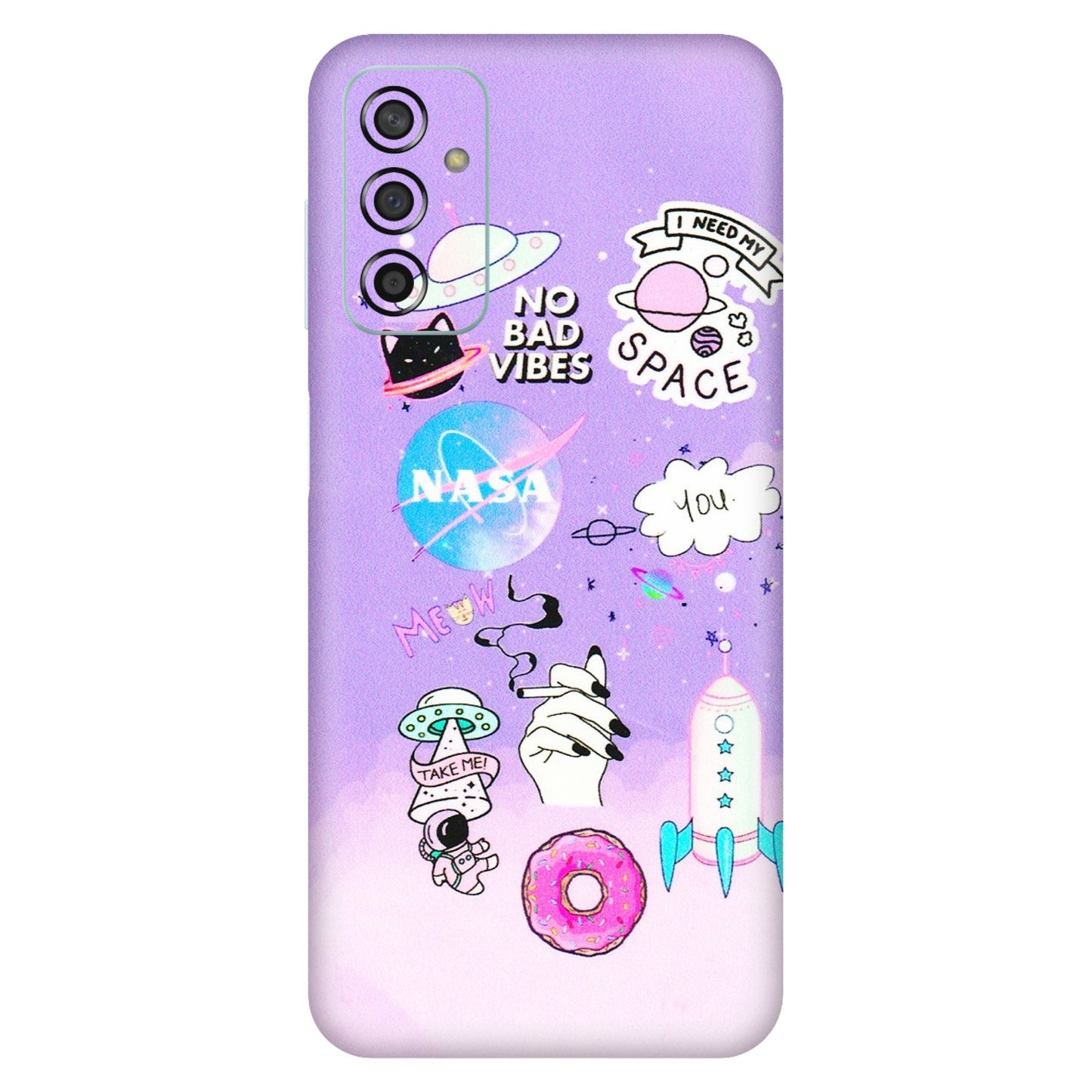 Samsung M/F/Note/Flip and C Phone Skins (All Models) - I Need My Nasa Skin - 3D Embossed Finish (L-149) Samsung Galaxy F13