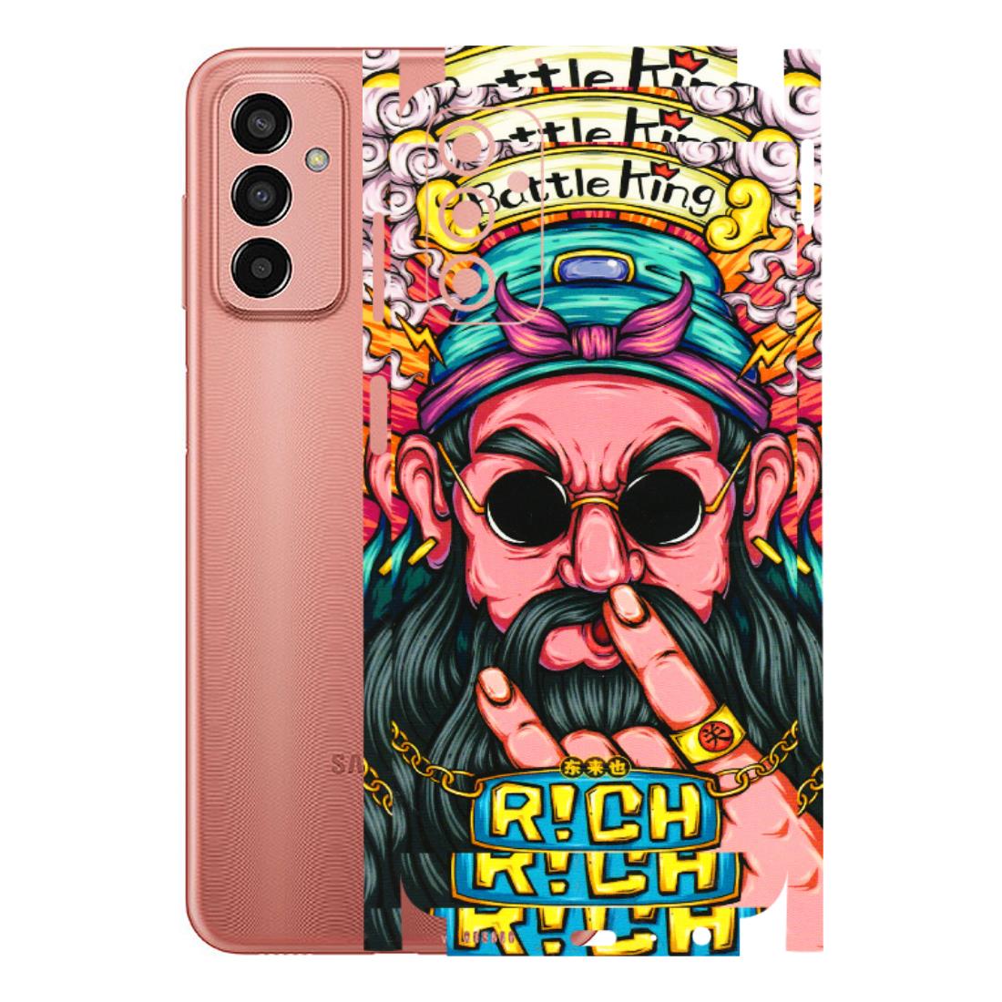 Samsung M/F/Note/Flip and C Phone Skins (All Models) - Battle King Dude Face - 3D Embossed Finish (L-178) Samsung Galaxy F13