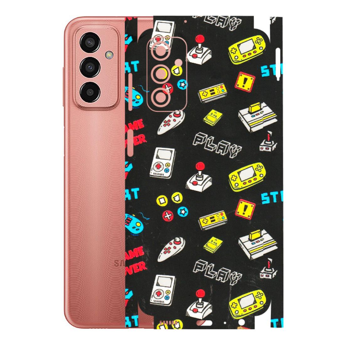 Samsung M/F/Note/Flip and C Phone Skins (All Models) - Gaming Doodles - 3D Embossed Finish (L-224) Samsung Galaxy F13