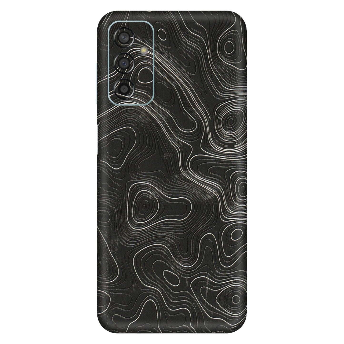 Samsung M/F/Note/Flip and C Phone Skins (All Models) - Abstract White Line Map - 3D Embossed Finish (L-269) Samsung Galaxy F13