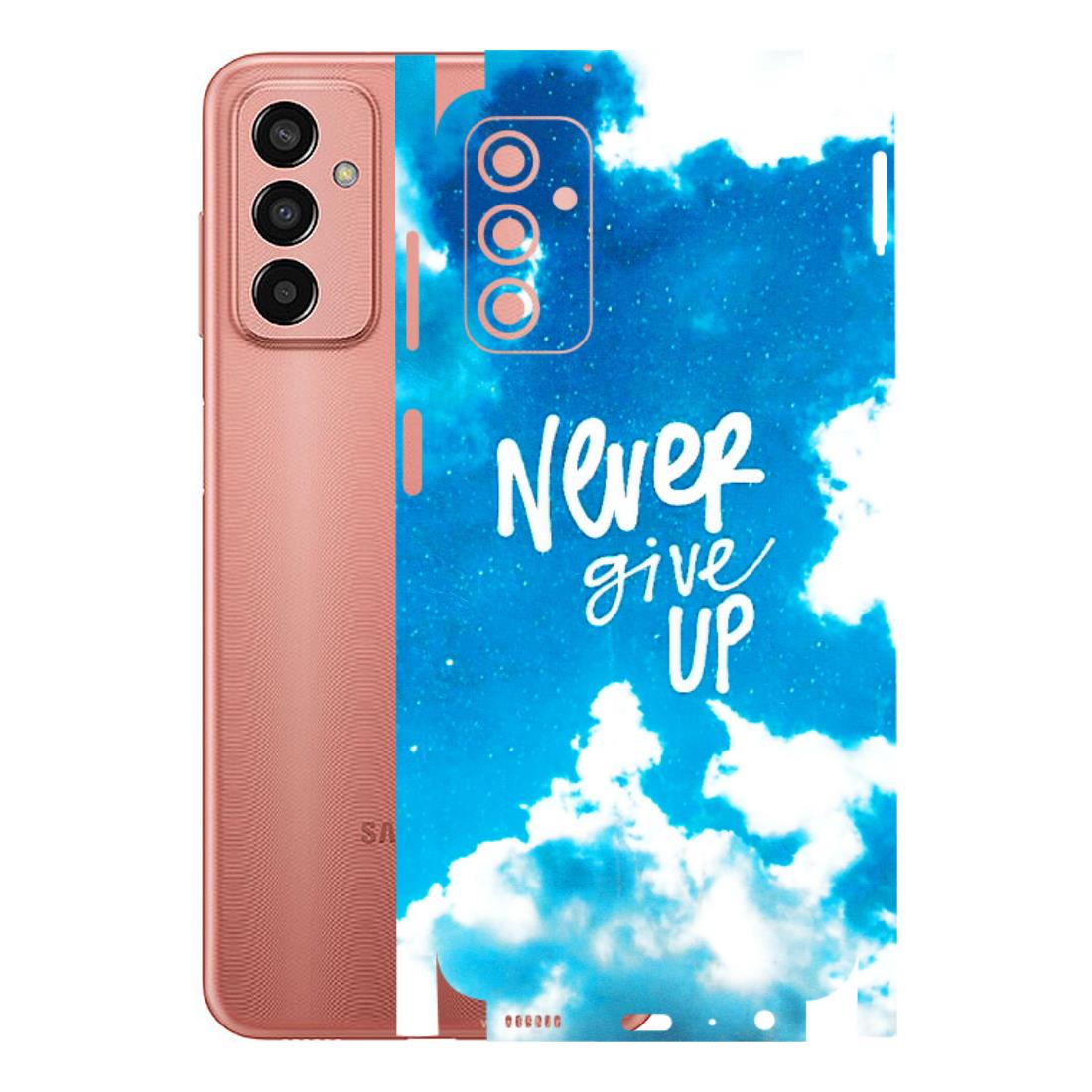 Samsung M/F/Note/Flip and C Phone Skins (All Models) - Never Give Up - 3D Embossed Finish (L-279) Samsung Galaxy F13
