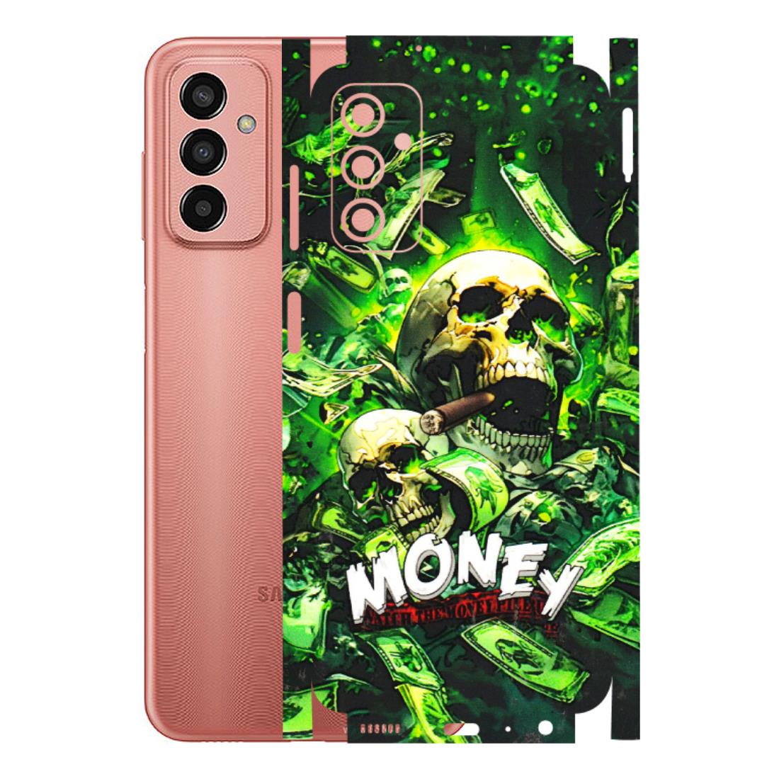 Samsung M/F/Note/Flip and C Phone Skins (All Models) - Skull Money - 3D Embossed Finish (L-303) Samsung Galaxy F13