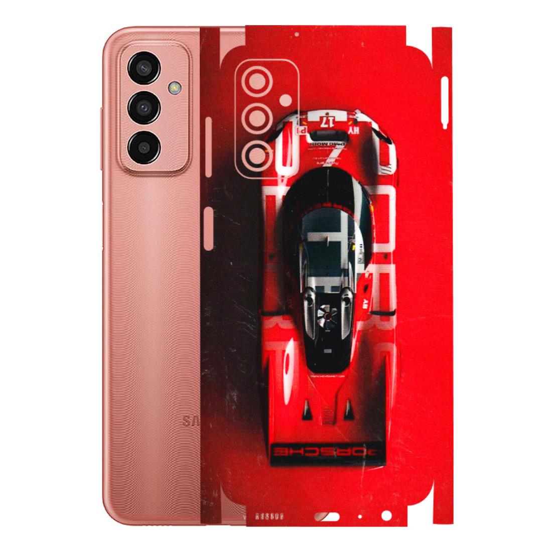 Samsung M/F/Note/Flip and C Phone Skins (All Models) - Red Porsche Car Logo - 3D Embossed Finish (L-315) Samsung Galaxy F13