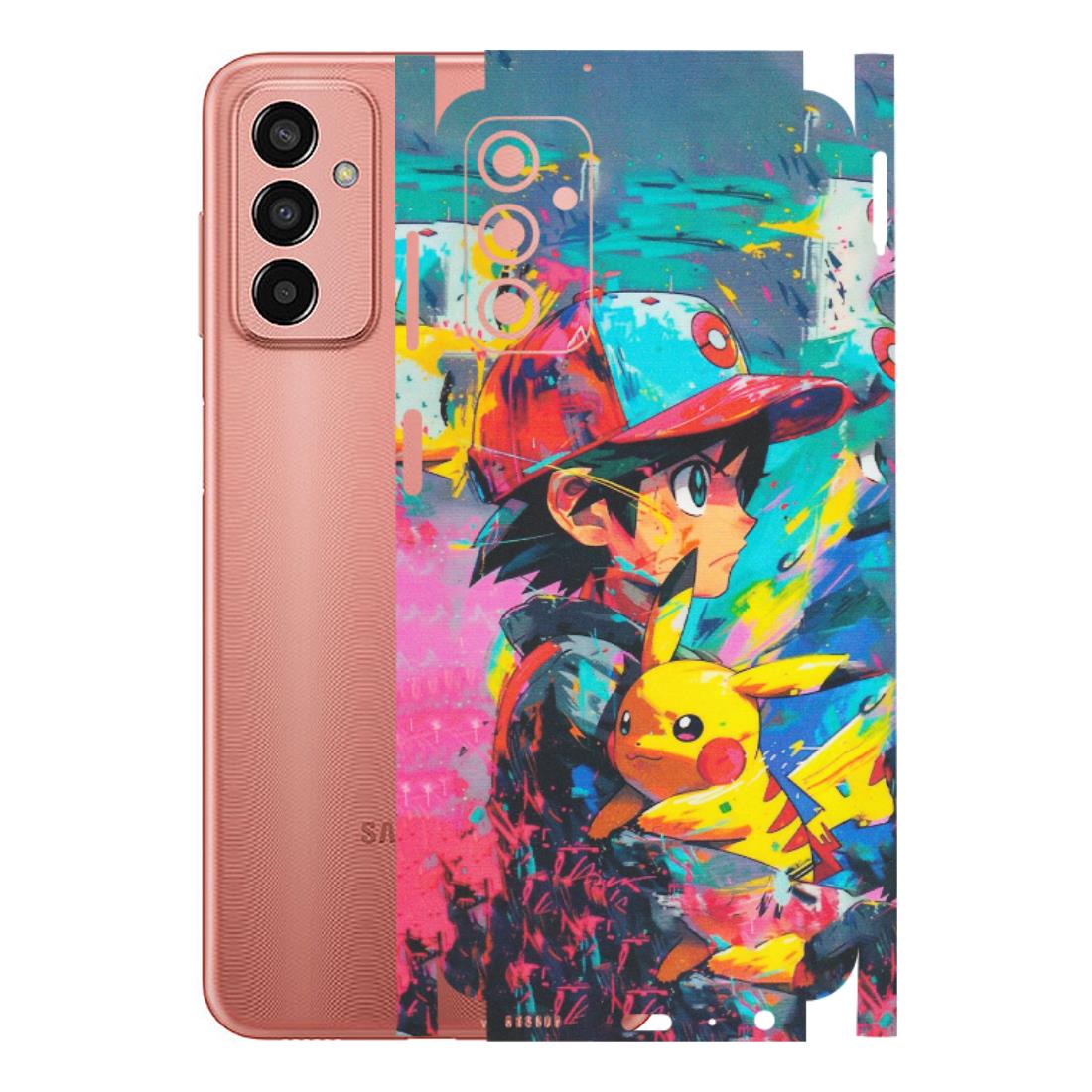 Samsung M/F/Note/Flip and C Phone Skins (All Models) - Ash & Pikachu - Matte Finish (M-26) Samsung Galaxy F13