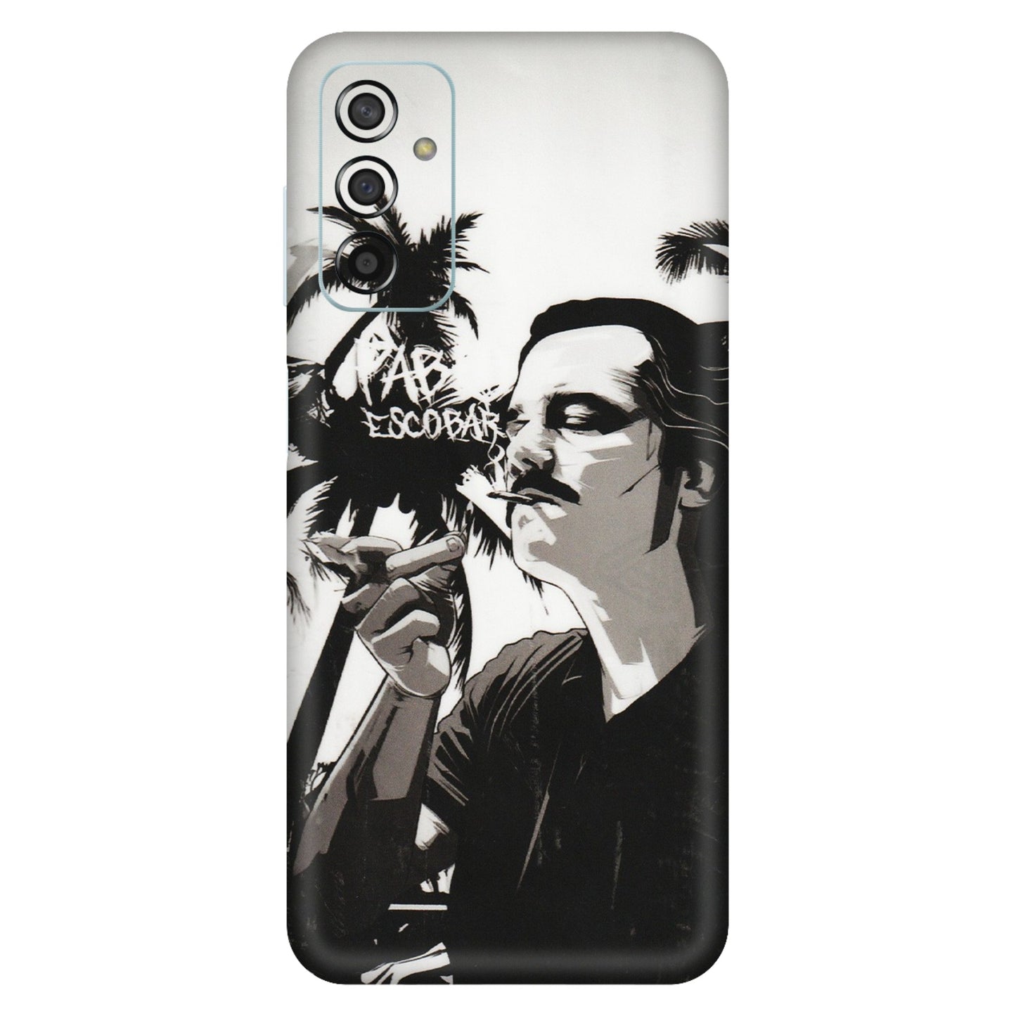 Samsung M/F/Note/Flip and C Phone Skins (All Models) - Pab Escobar - Transparent Finish (T-05) Samsung Galaxy F13