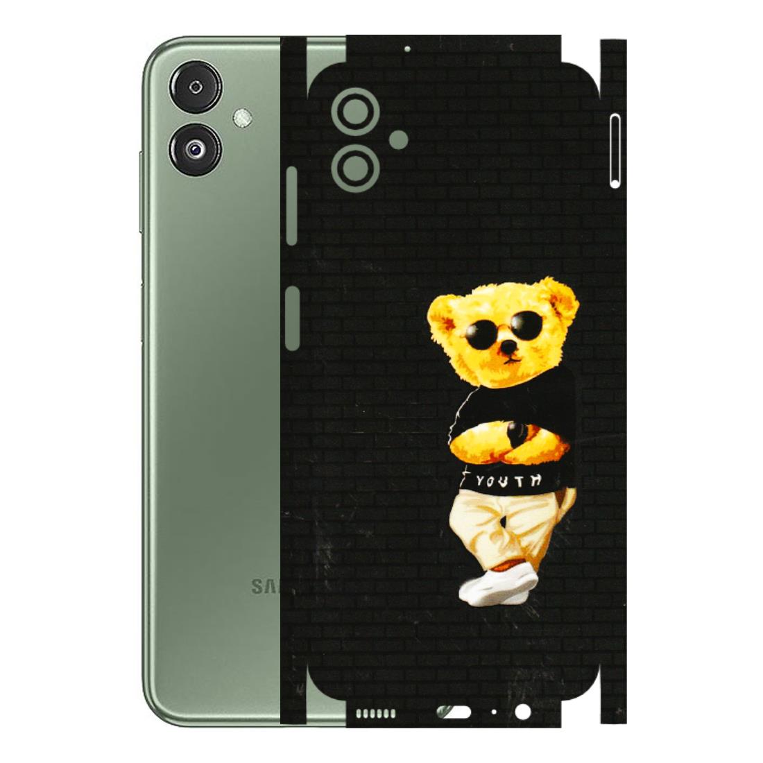 Samsung M/F/Note/Flip and C Phone Skins (All Models) - Classy Teddy Bear - 3D Embossed Finish (L-116) Samsung Galaxy F14 (5G)