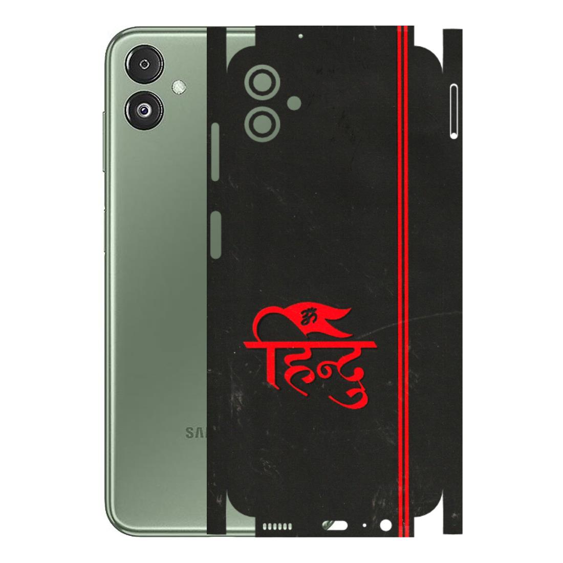 Samsung M/F/Note/Flip and C Phone Skins (All Models) - Hindu Black - 3D Embossed Finish (L-153) Samsung Galaxy F14 (5G)