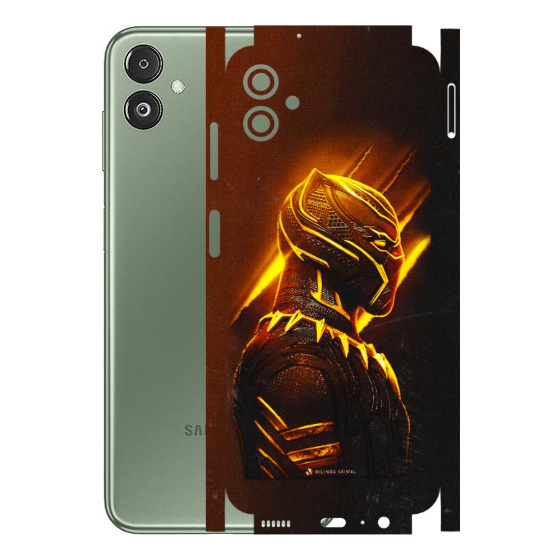 Samsung M/F/Note/Flip and C Phone Skins (All Models) - Gold Black Panther - 3D Embossed Finish (L-181) Samsung Galaxy F14 (5G)