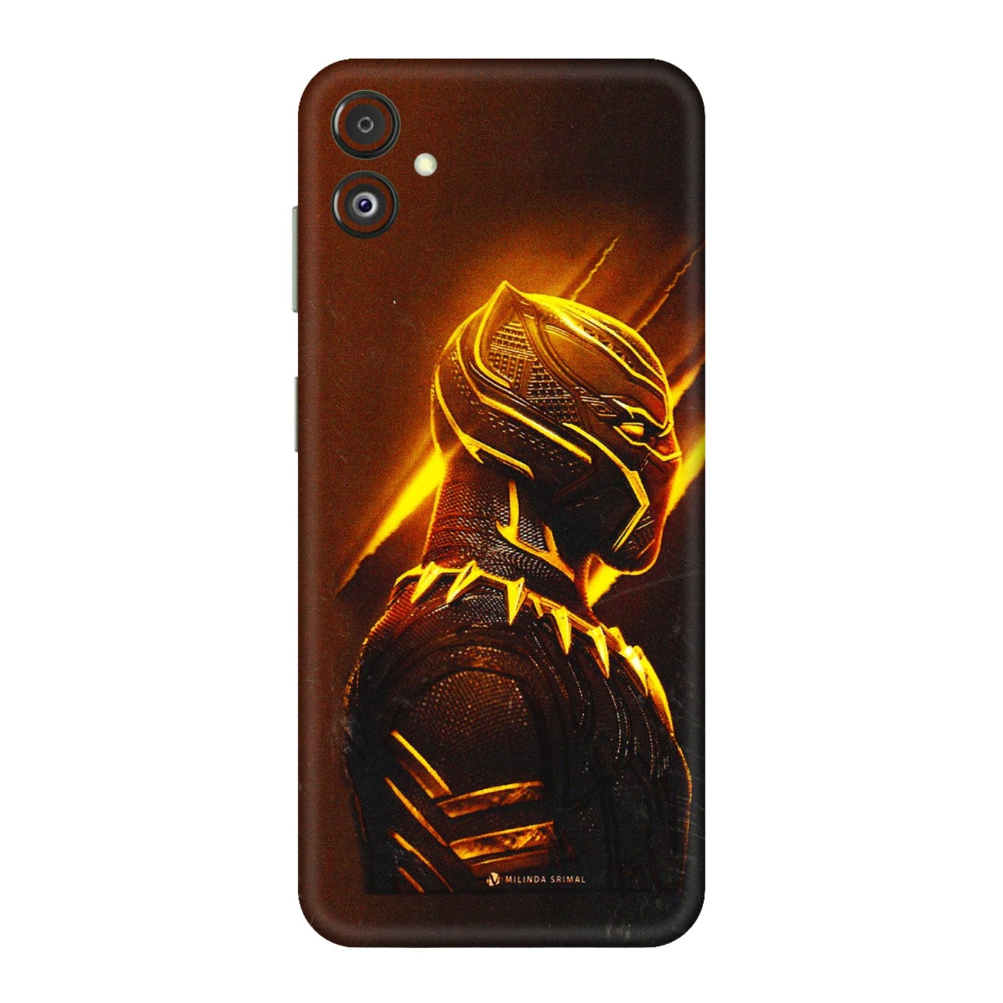 Samsung M/F/Note/Flip and C Phone Skins (All Models) - Gold Black Panther - 3D Embossed Finish (L-181) Samsung Galaxy F14 (5G)