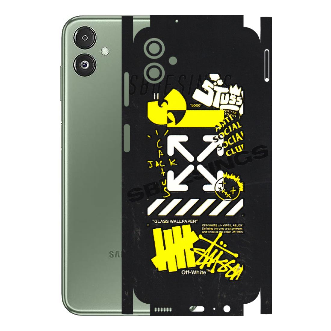 Samsung M/F/Note/Flip and C Phone Skins (All Models) - Anti Social Graffiti - 3D Embossed Finish (L-198) Samsung Galaxy F14 (5G)