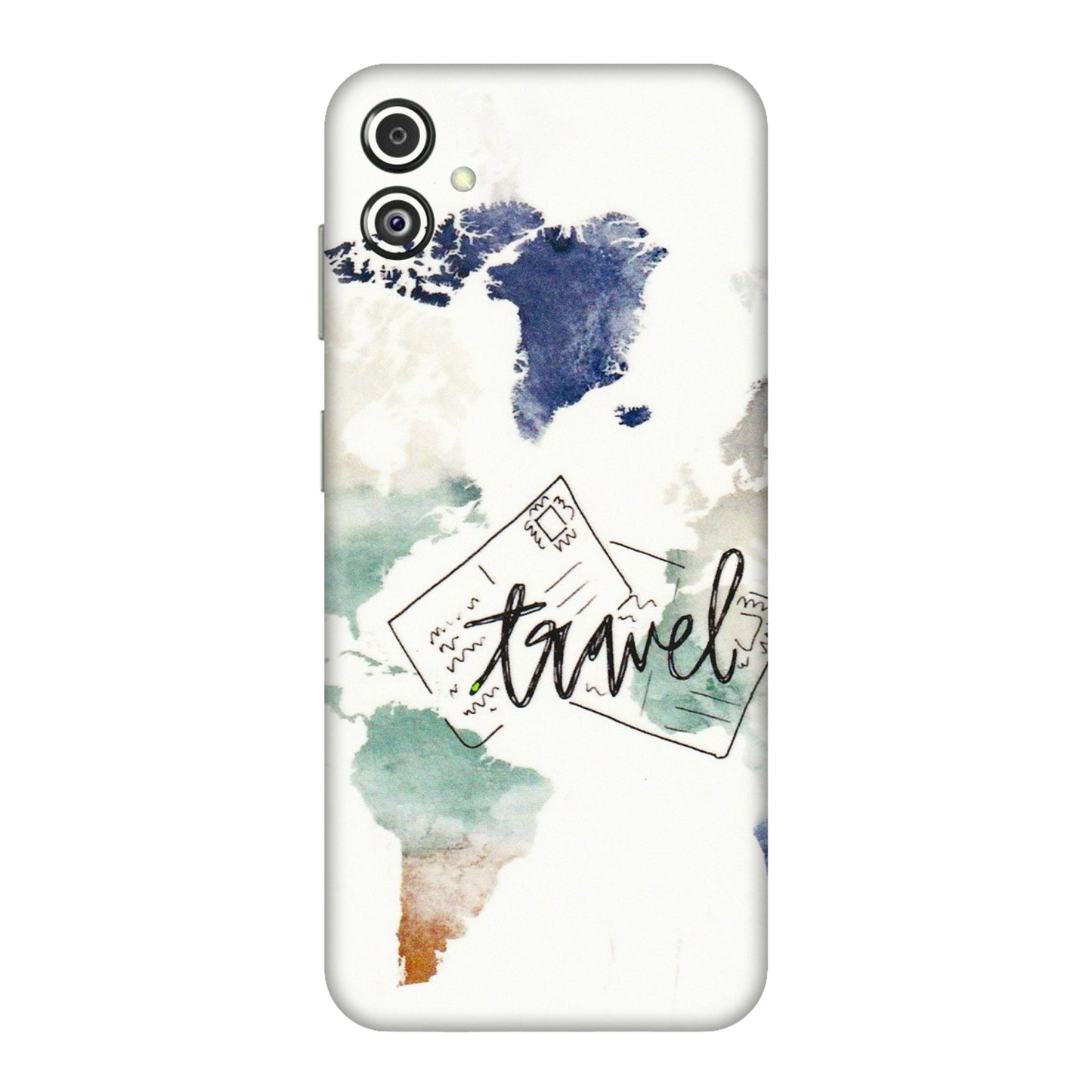 Samsung M/F/Note/Flip and C Phone Skins (All Models) - Travel The World - 3D Embossed Finish (L-232) Samsung Galaxy F14 (5G)