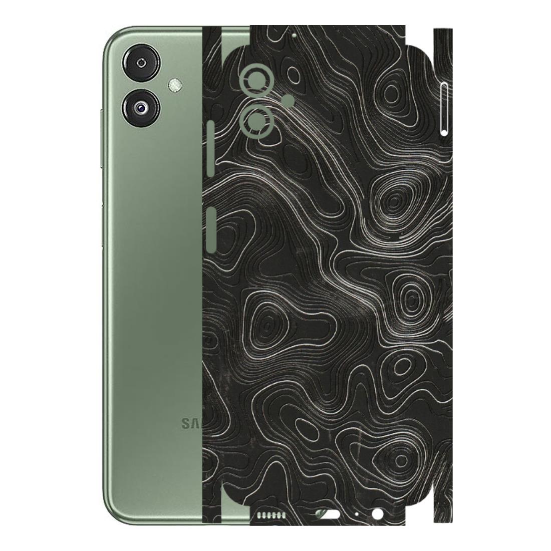 Samsung M/F/Note/Flip and C Phone Skins (All Models) - Abstract White Line Map - 3D Embossed Finish (L-269) Samsung Galaxy F14 (5G)