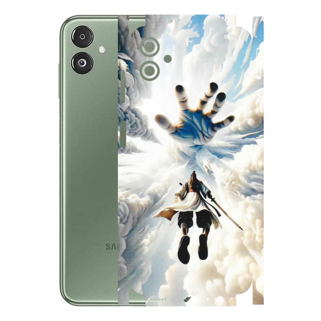Samsung M/F/Note/Flip and C Phone Skins (All Models) - Big Hand With Monkey King - 3D Embossed Finish (L-323) Samsung Galaxy F14 (5G)