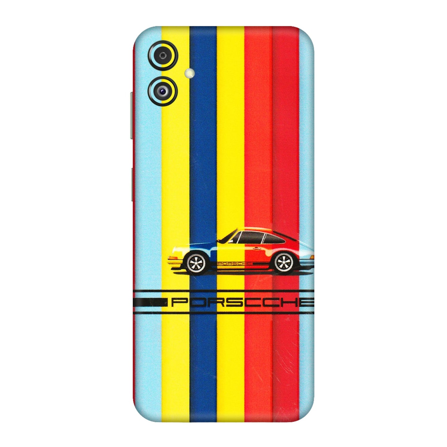 Samsung M/F/Note/Flip and C Phone Skins (All Models) - Multicolour Porche - 3D Embossed Finish (L-39) Samsung Galaxy F14 (5G)