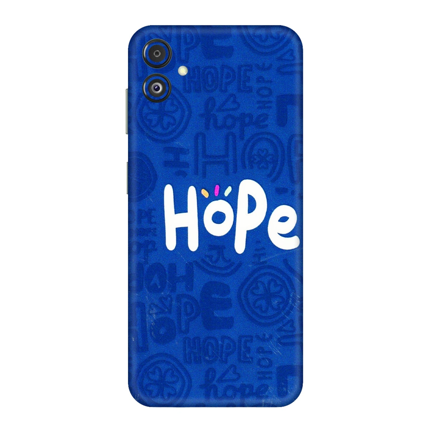 Samsung M/F/Note/Flip and C Phone Skins (All Models) - Hope Doodles Blue - 3D Embossed Finish (L-43) Samsung Galaxy F14 (5G)