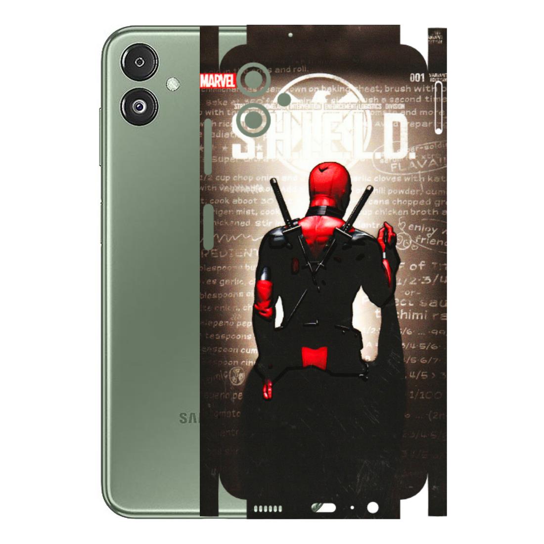 Samsung M/F/Note/Flip and C Phone Skins (All Models) - Deadpool - 3D Embossed Finish (L-56) Samsung Galaxy F14 (5G)