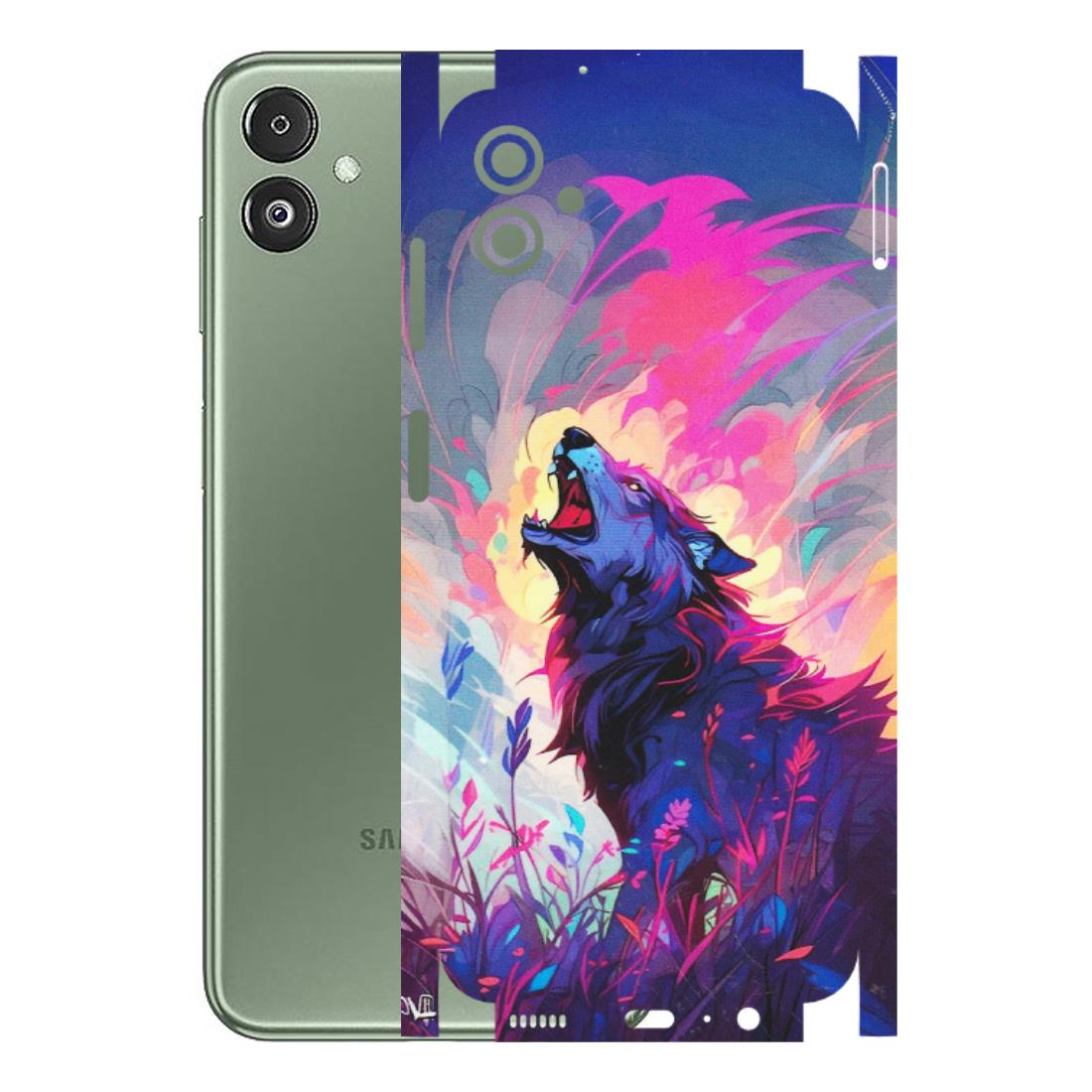 Samsung M/F/Note/Flip and C Phone Skins (All Models) - New Wild Wolf Abstract - Matte Finish (M-125) Samsung Galaxy F14 (5G)