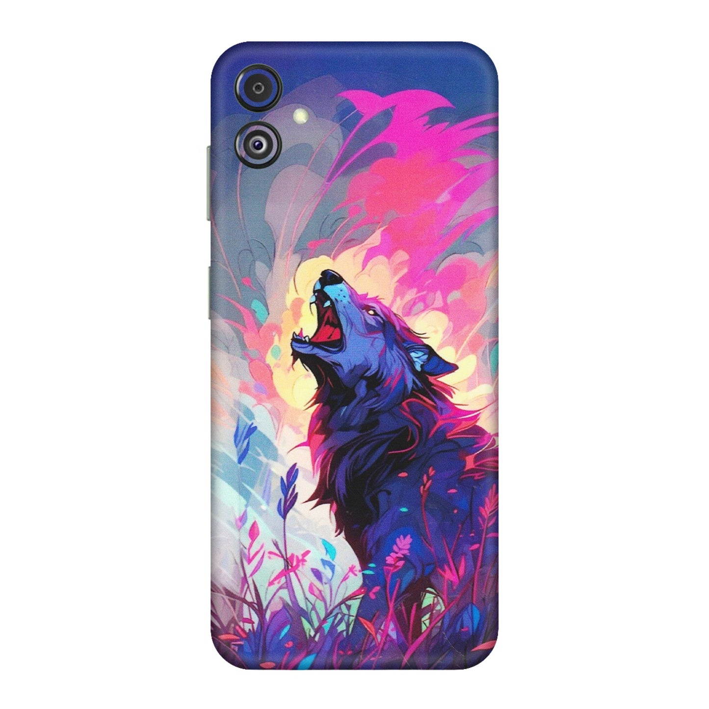 Samsung M/F/Note/Flip and C Phone Skins (All Models) - New Wild Wolf Abstract - Matte Finish (M-125) Samsung Galaxy F14 (5G)