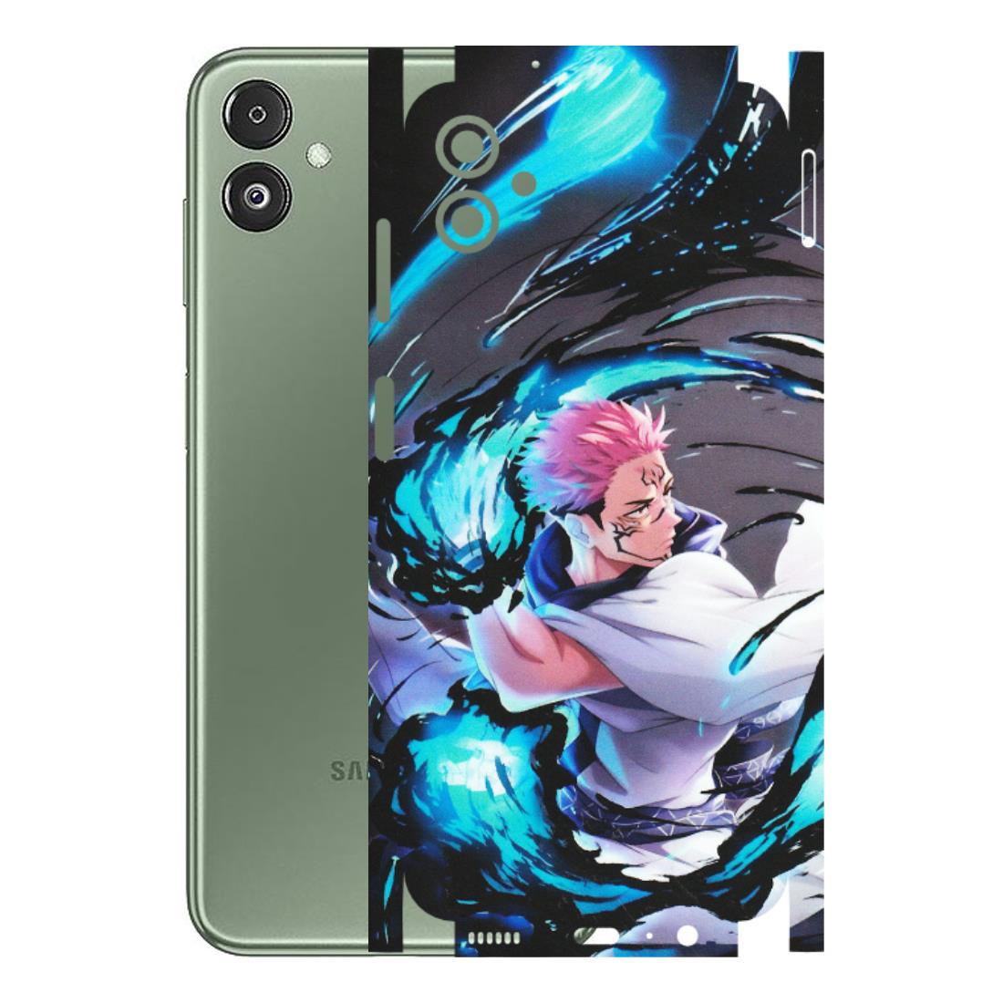 Samsung M/F/Note/Flip and C Phone Skins (All Models) - New Jujutsu Kaisen Grey Blue Anime - Matte Finish (M-127) Samsung Galaxy F14 (5G)