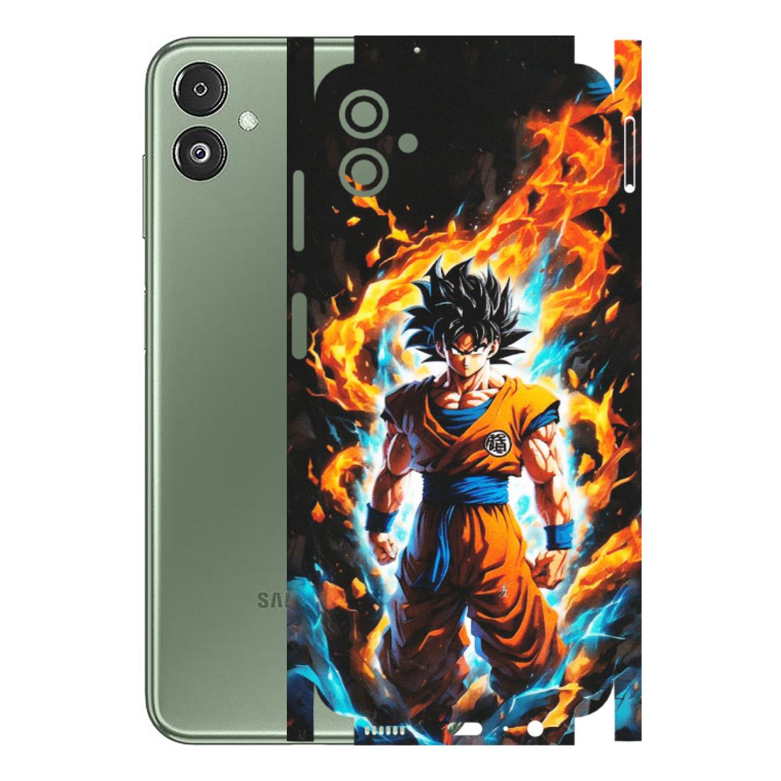 Samsung M/F/Note/Flip and C Phone Skins (All Models) - Goku Transformation Anime - Matte Finish (M-159) Samsung Galaxy F14 (5G)