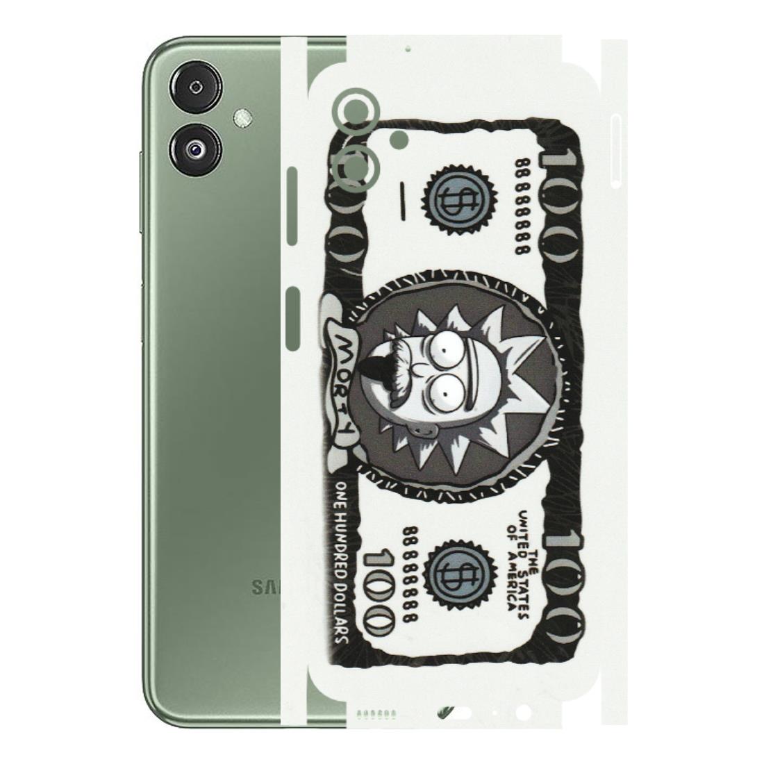 Samsung M/F/Note/Flip and C Phone Skins (All Models) - Rick And Morty Hundred Dollar Anime - Matte Finish (M-161) Samsung Galaxy F14 (5G)