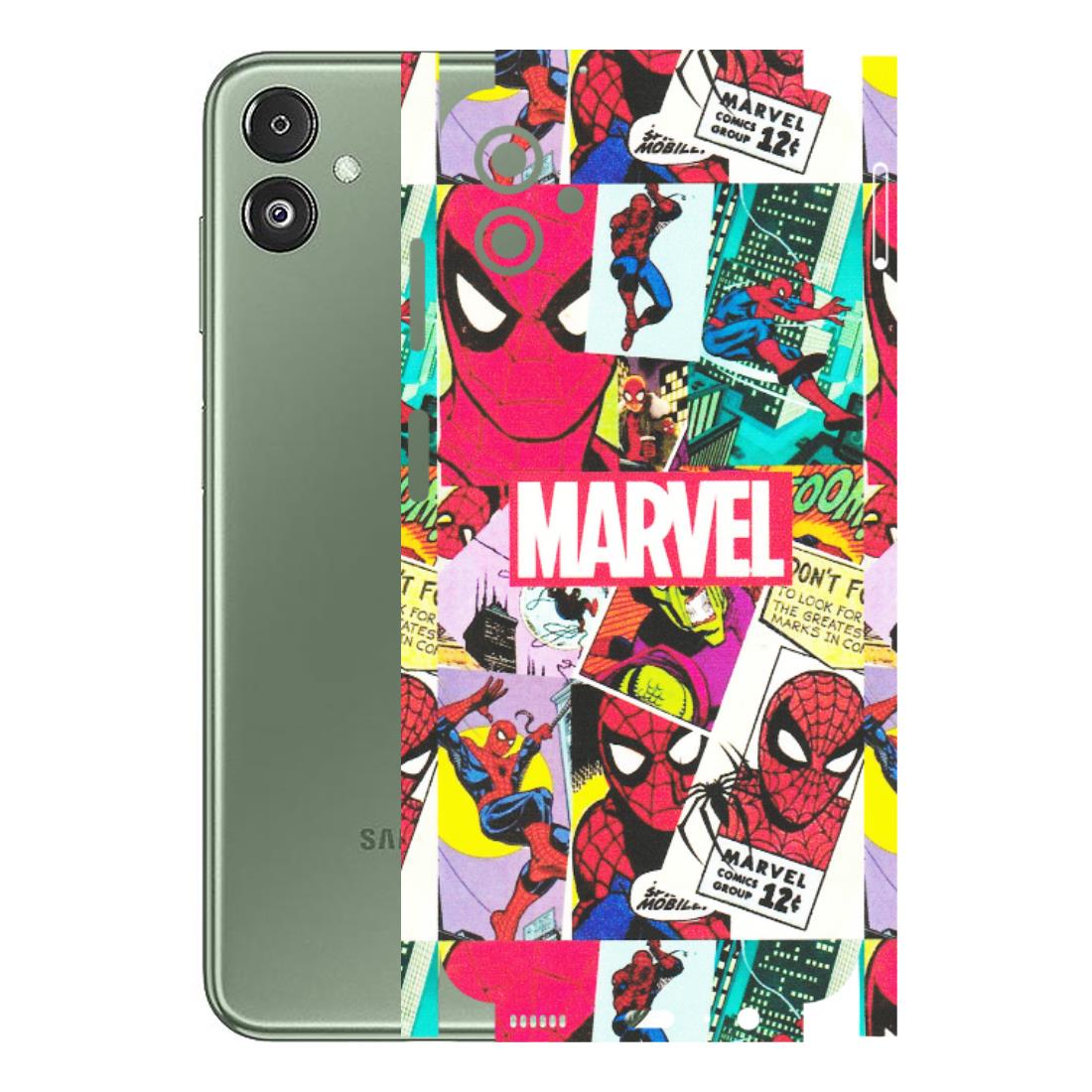 Samsung M/F/Note/Flip and C Phone Skins (All Models) - Marvel Comic Spiderman Grafitti - Matte Finish (M-72) Samsung Galaxy F14 (5G)