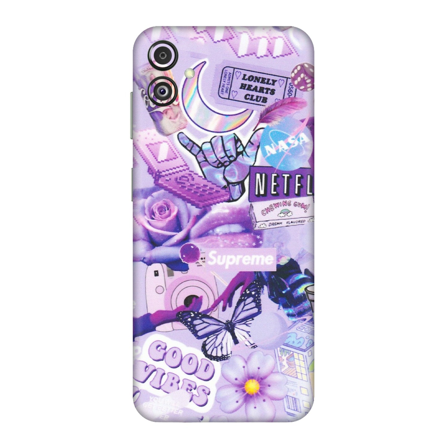 Samsung M/F/Note/Flip and C Phone Skins (All Models) - Supreme Purple Magic - Matte Finish (M-88) Samsung Galaxy F14 (5G)