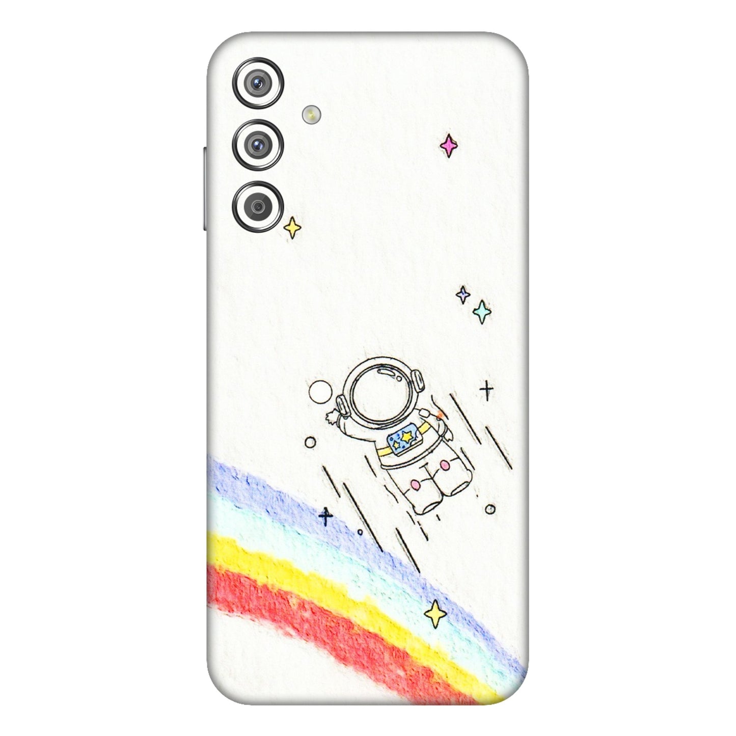 Samsung M/F/Note/Flip and C Phone Skins (All Models) - Milkyway Astronaut - 3D Embossed Finish (L-110) Samsung Galaxy F15 (5G)